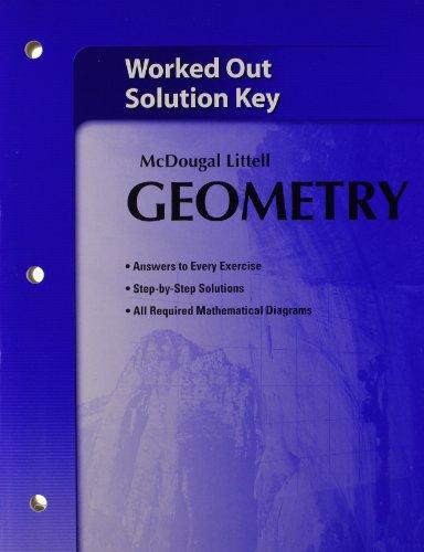 McDougal Littell Geometry Worked-Out Solutions Key (USED) | R.O.C.K ...