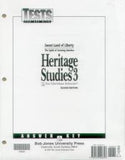 BJU Press Heritage Studies 3 Tests, 3rd ed. Answer Key